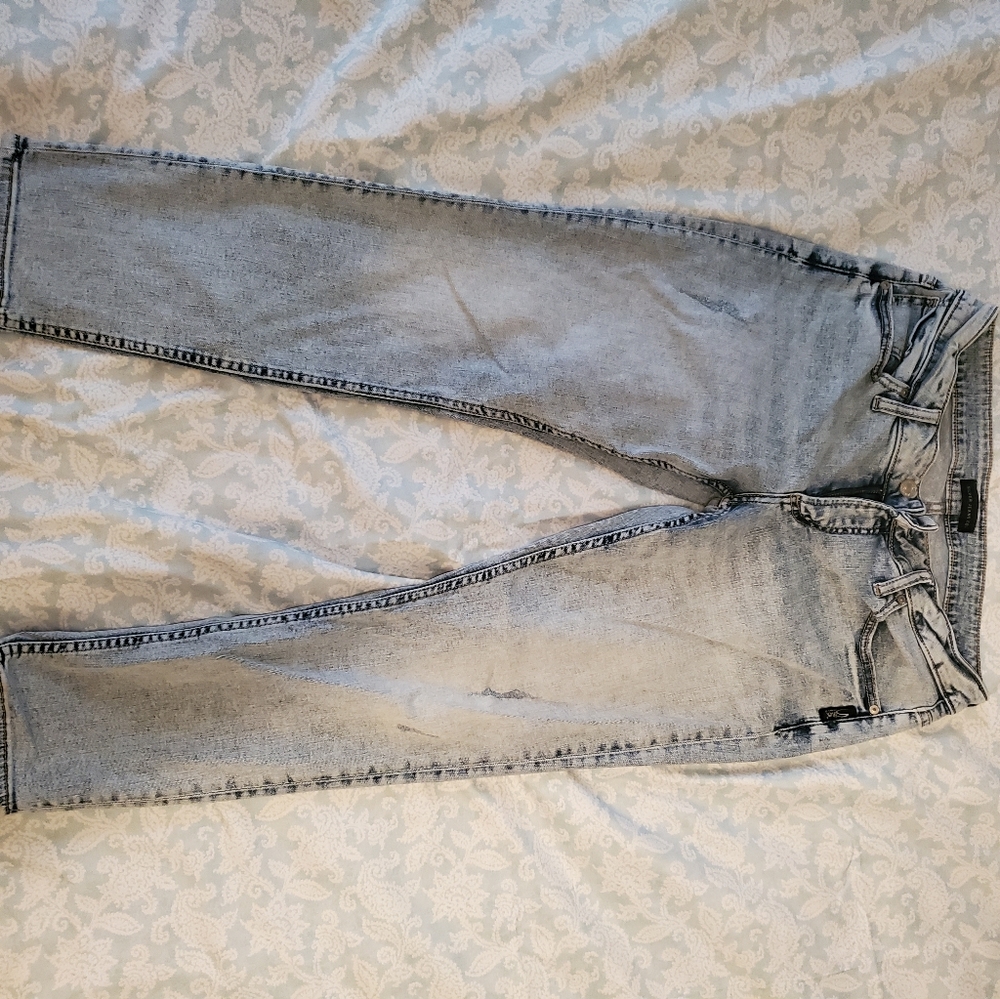 Silver capris size 30
